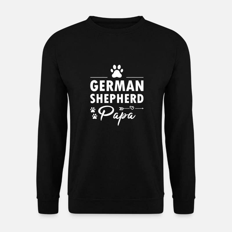 German Shepherd Papa - Unisex Sweatshirt - black