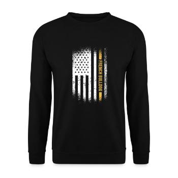 Drapeau du bouledogue français - Sweat-shirt Unisexe - noir - Devant - Alina (178cm) & Michal (187cm)