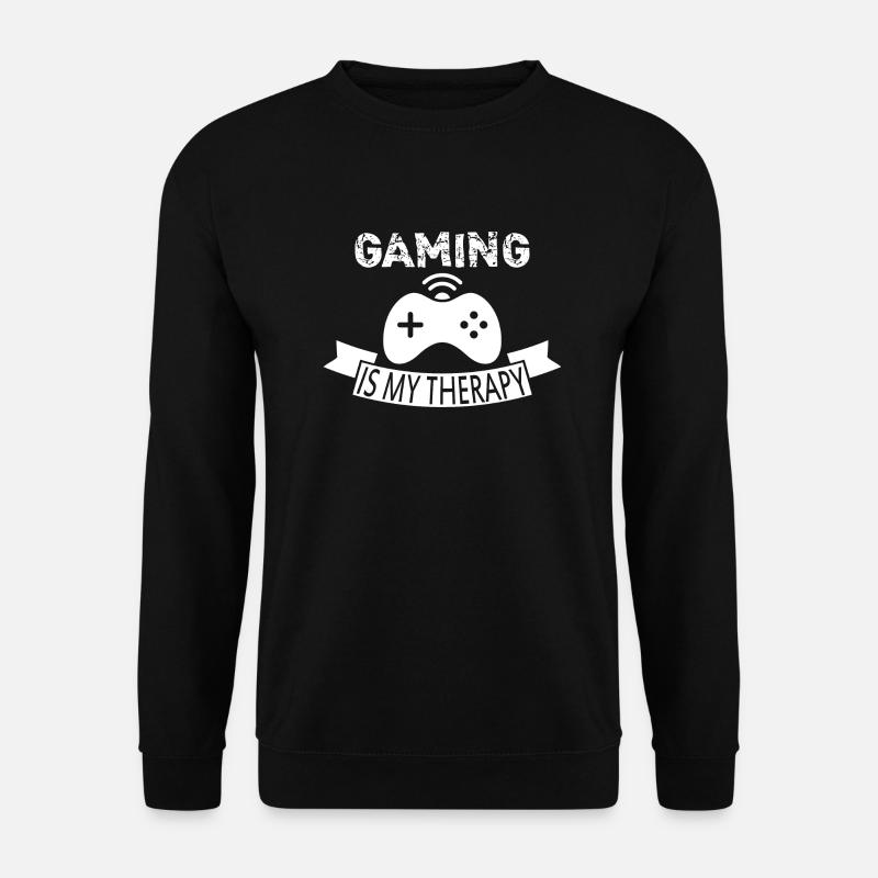 Gaming Therapie - Unisex Pullover - Schwarz