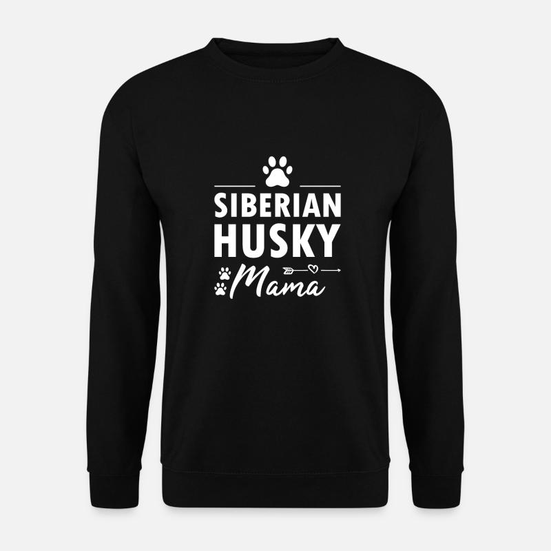 Siberian Husky Mama - Unisex Pullover - Schwarz