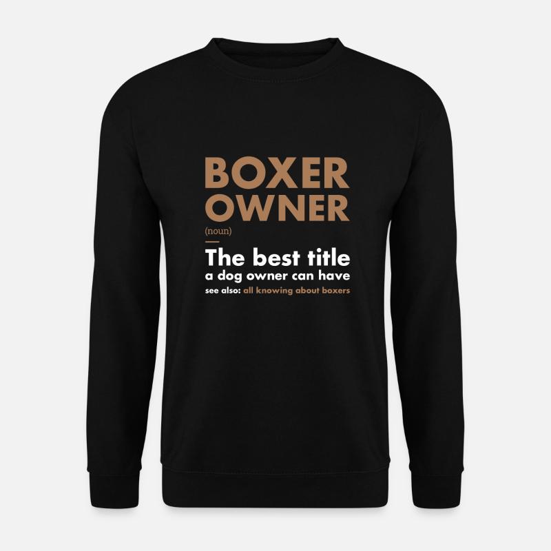 Boxer Owner Definition - Unisex Pullover - Schwarz