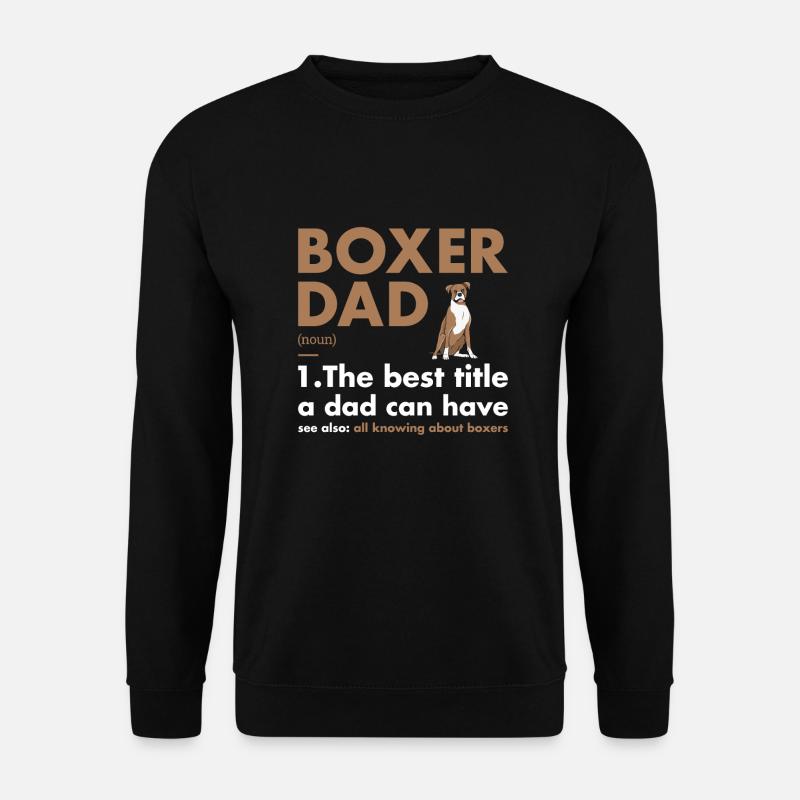 Boxer Dad Definition - Unisex Pullover - Schwarz