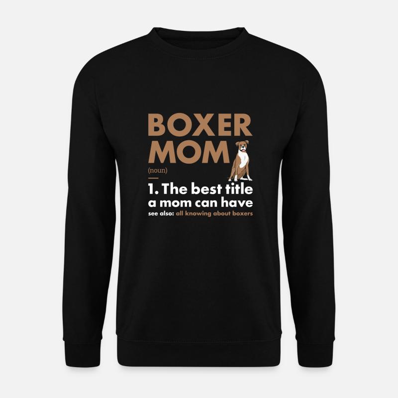 Boxer Mom Definition - Unisex Pullover - Schwarz