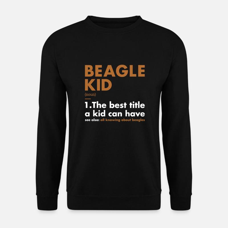 Beagle Kid Definition - Unisex Pullover - Schwarz