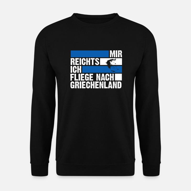 Griechen Grieche Griechenland - Unisex Pullover - Schwarz