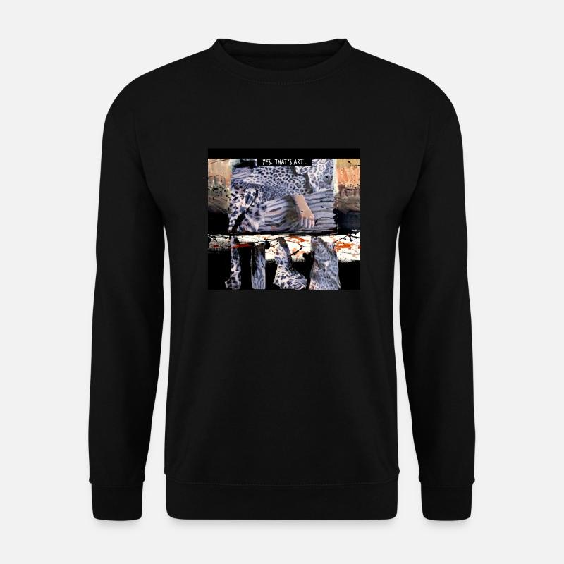 OUI, C’EST DE L’ART. - Sweat-shirt Unisexe - noir