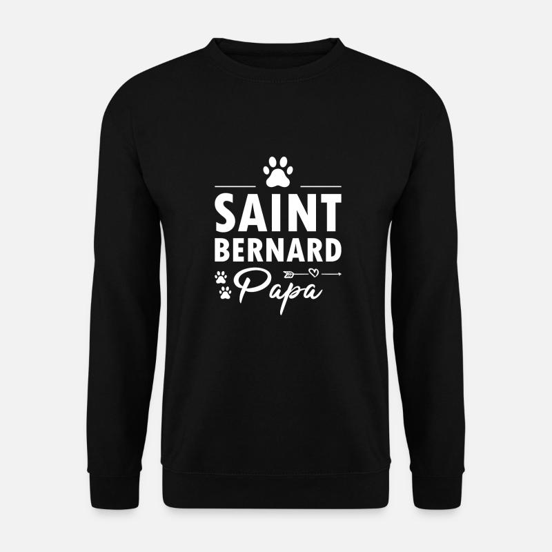Saint Bernard Papa - Unisex Sweatshirt - black