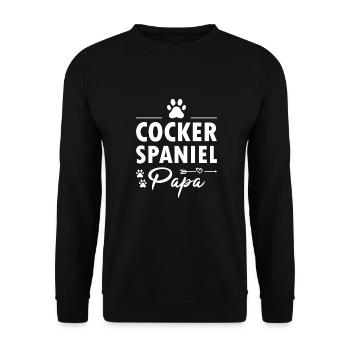 Chien Corgi Papa - Sweat-shirt Unisexe - noir - Devant - Alina (178cm) & Michal (187cm)