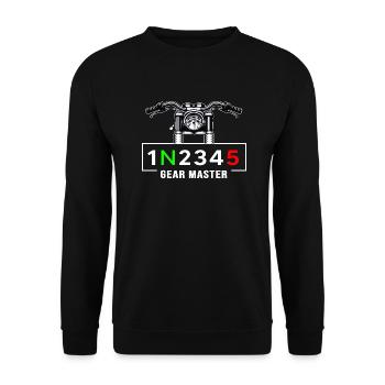 Moto motard Motard Motard Motard Moto Tour - Sweat-shirt Unisexe - noir - Devant - Alina (178cm) & Michal (187cm)