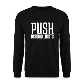 jokes birthday fun gift idea quote gift community - Unisex Pullover - Schwarz - Vorne - Alina (178cm) & Michal (187cm)