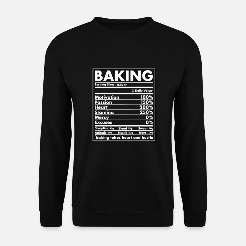 Baker Nutrition Baking - Unisex Sweatshirt - black