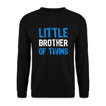 Petit frère des jumeaux cadeau frère cadet - Sweat-shirt Unisexe - noir - Devant - Alina (178cm) & Michal (187cm)