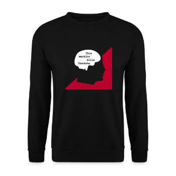 THIS MACHINE KLLS FASCISTS - Unisex Sweatshirt - black - Front - Alina (178cm) & Michal (187cm)