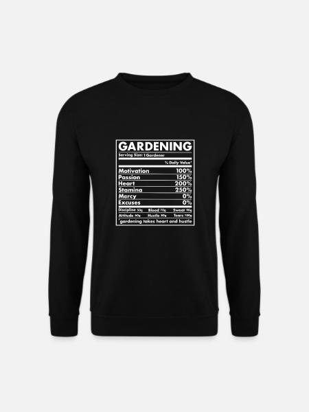 Gardener Nutrition Gardening - Unisex Pullover - Schwarz