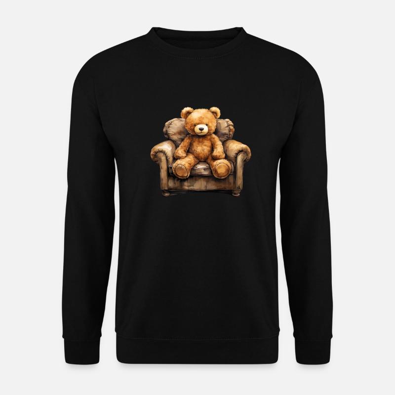 Teddybären sind Erinnerung an die Kindheit - Unisex Pullover - Schwarz
