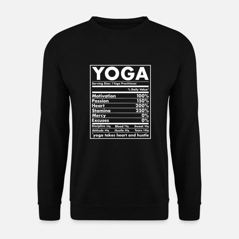 Yogi Nutrition Yoga - Unisex Pullover - Schwarz