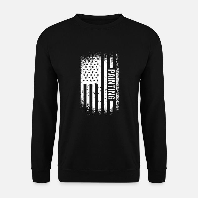 Painter Us Flag Painting - Unisex Sweatshirt - black