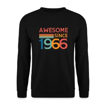 Awesome since 1966 - Sweat-shirt Unisexe - noir - Devant - Alina (178cm) & Michal (187cm)