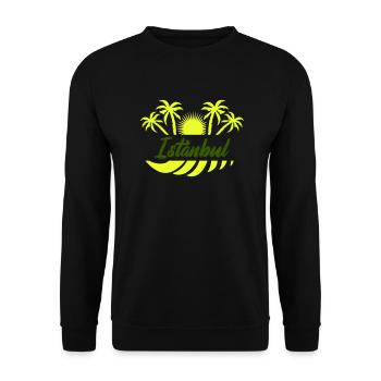 Istanbul - Unisex Sweatshirt - black - Front - Alina (178cm) & Michal (187cm)