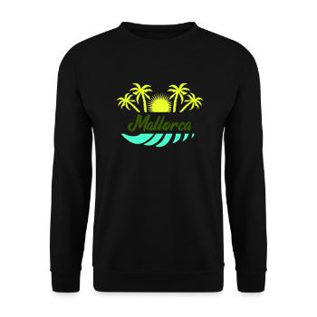 Majorca - Unisex Sweatshirt - black - Front - Alina (178cm) & Michal (187cm)
