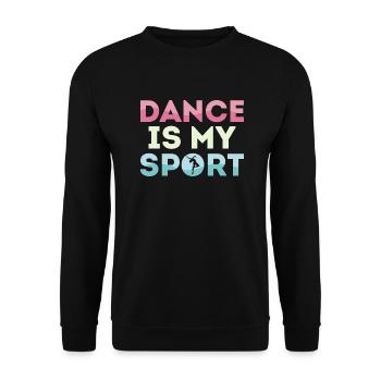 La danse est mon sport Ballerine - Sweat-shirt Unisexe - noir - Devant - Alina (178cm) & Michal (187cm)