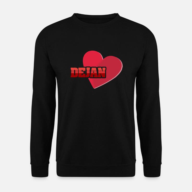 First name Dejan - Unisex Sweatshirt - black