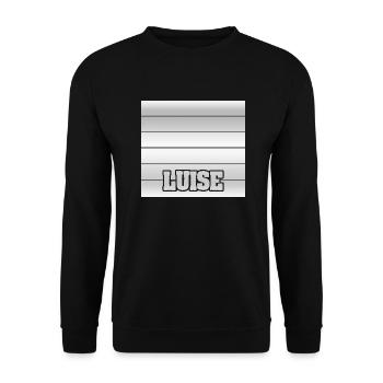 Gift for Luise - Unisex Sweatshirt - black - Front - Alina (178cm) & Michal (187cm)