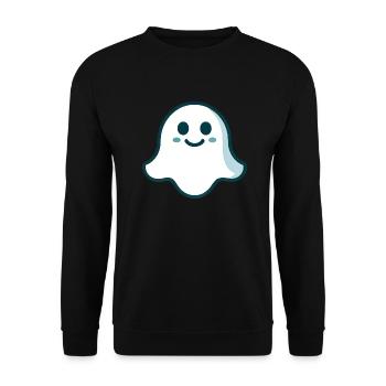 Gespenst türkis - Unisex Pullover - Schwarz - Vorne - Alina (178cm) & Michal (187cm)