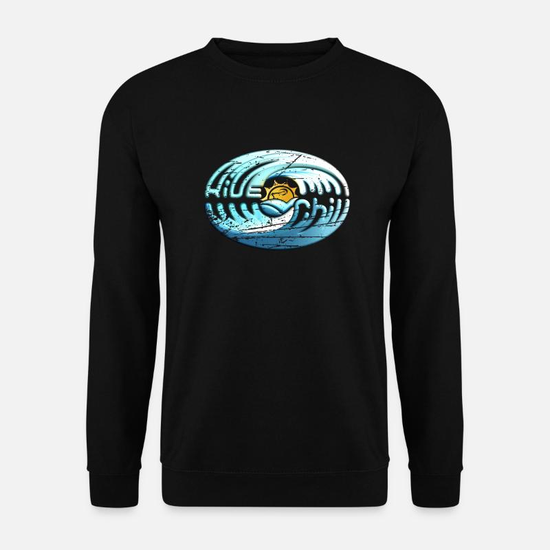 ride and chill - Unisex Pullover - Schwarz
