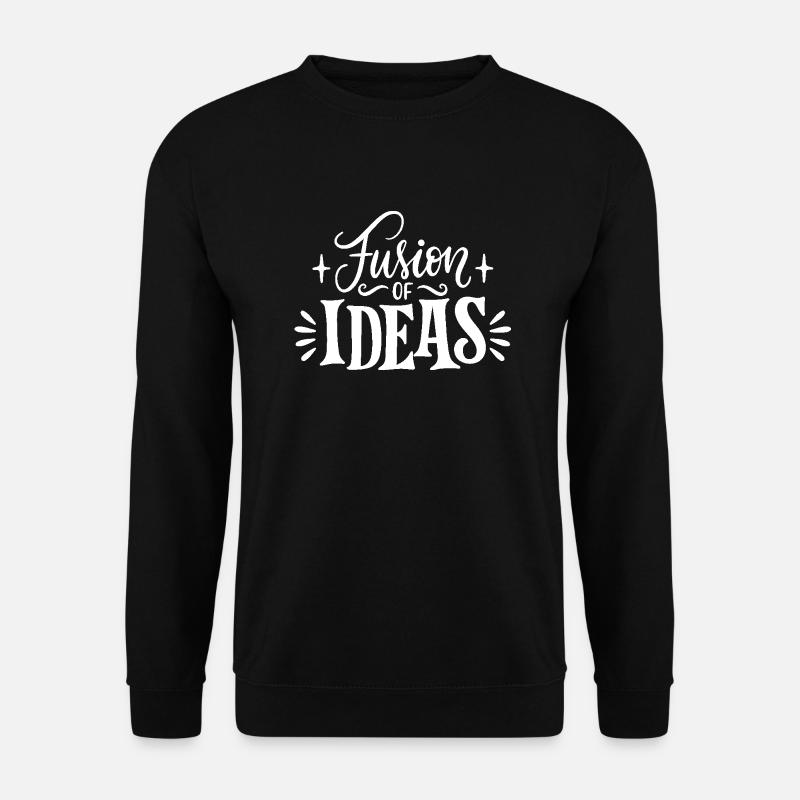 Fusion Idea Creative Font - Unisex Sweatshirt - black