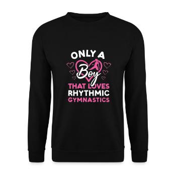 Gymnaste seulement Un garçon qui aime la gymnastique rythmique - Sweat-shirt Unisexe - noir - Devant - Alina (178cm) & Michal (187cm)