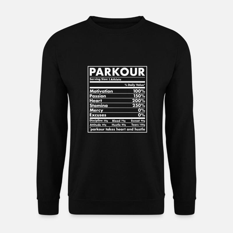 Traceur Nutrition Parkour - Unisex Pullover - Schwarz