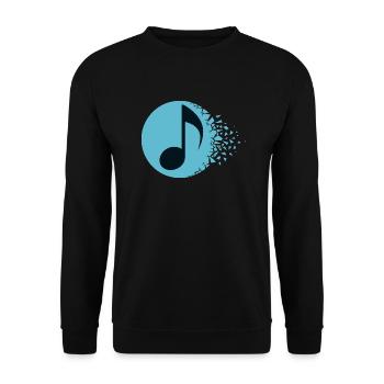 Abstract Sound Burst - Unisex Sweatshirt - black - Front - Alina (178cm) & Michal (187cm)