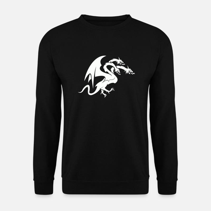Dragon 3 Head - Unisex Sweatshirt - black
