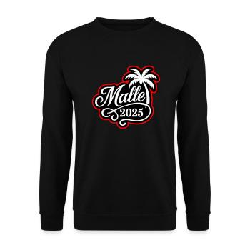 Malle 2025 Palme - Unisex Pullover - Schwarz - Vorne - Alina (178cm) & Michal (187cm)