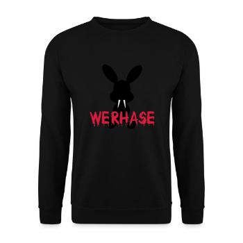 Return of the werhase - Unisex Pullover - Schwarz - Vorne - Alina (178cm) & Michal (187cm)