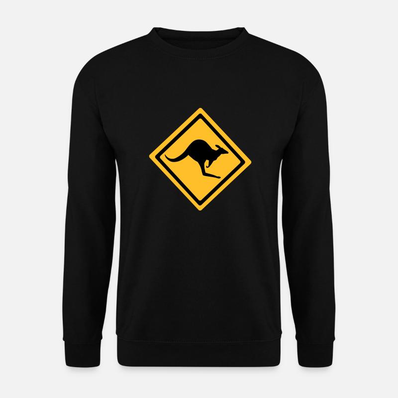 Australian Kangaroo Anmelden - Unisex Pullover - Schwarz