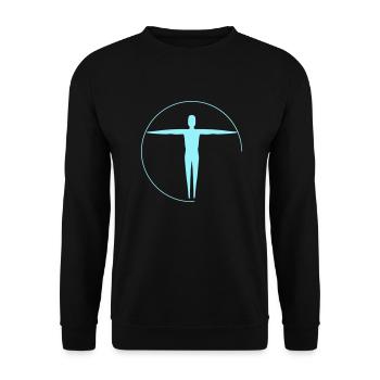 Gesundheit / Mann - Unisex Pullover - Schwarz - Vorne - Alina (178cm) & Michal (187cm)