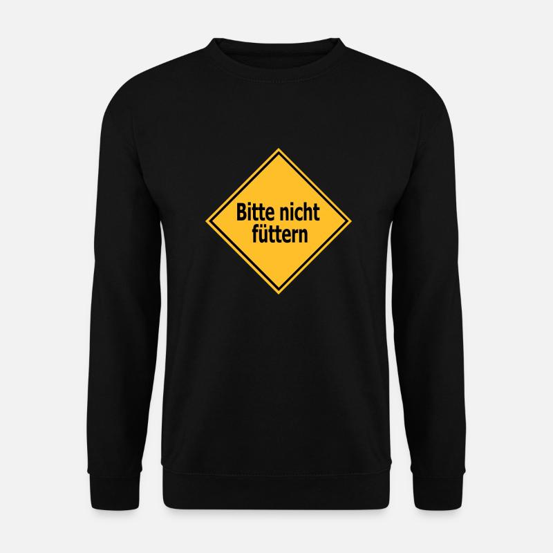 bitte_nicht_fuetterneins - Unisex Pullover - Schwarz