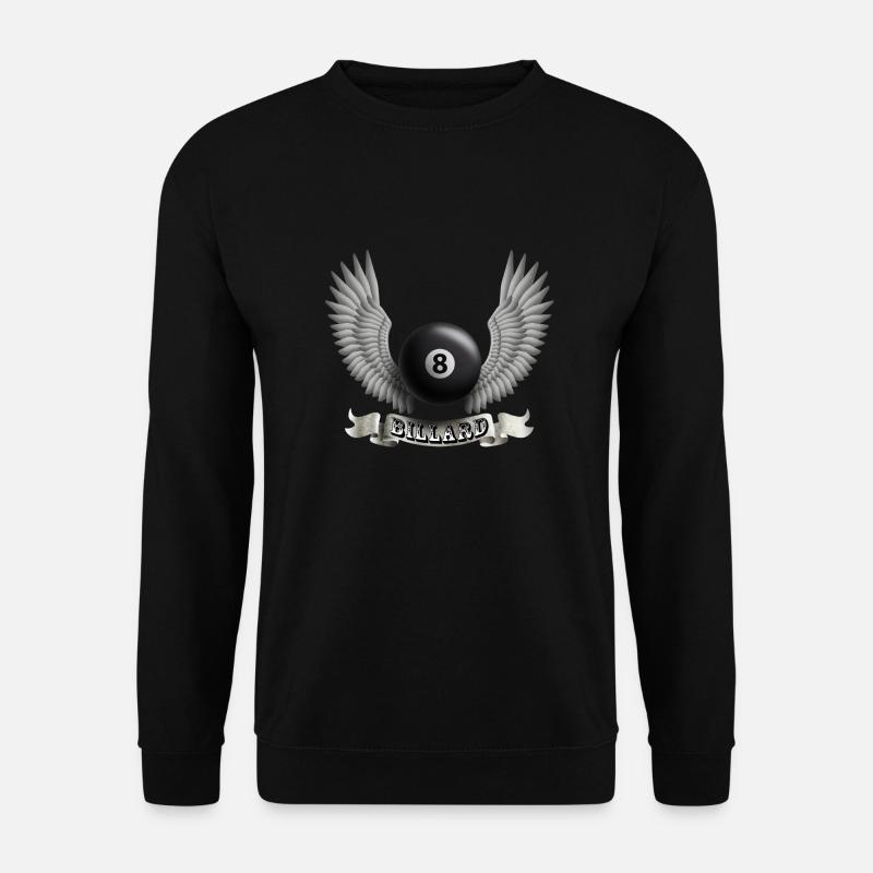 billard_wings_b - Unisex Pullover - Schwarz