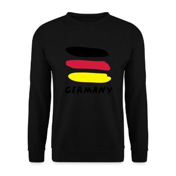 Germany - Unisex Pullover - Schwarz - Vorne - Alina (178cm) & Michal (187cm)
