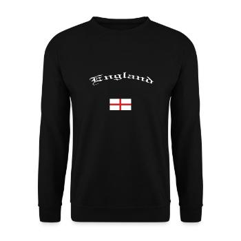 England flag - Unisex Sweatshirt - black - Front - Alina (178cm) & Michal (187cm)