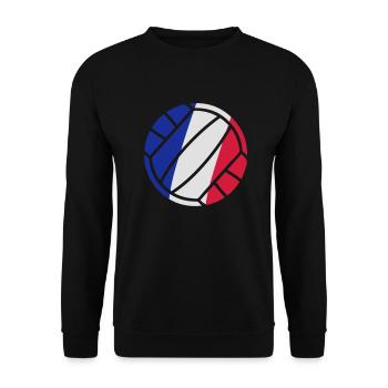 volleyball - Unisex Sweatshirt - black - Front - Alina (178cm) & Michal (187cm)