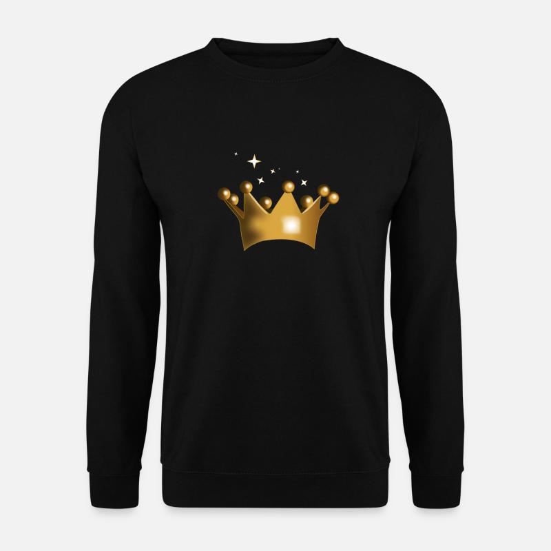 krone - Unisex Pullover - Schwarz