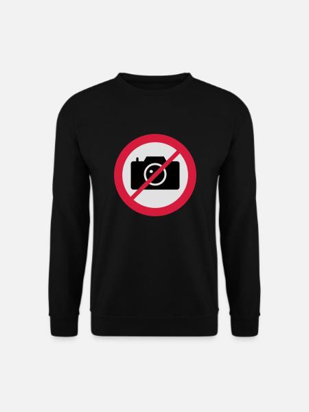 Verkehrszeichen Kamera - Unisex Pullover - Schwarz