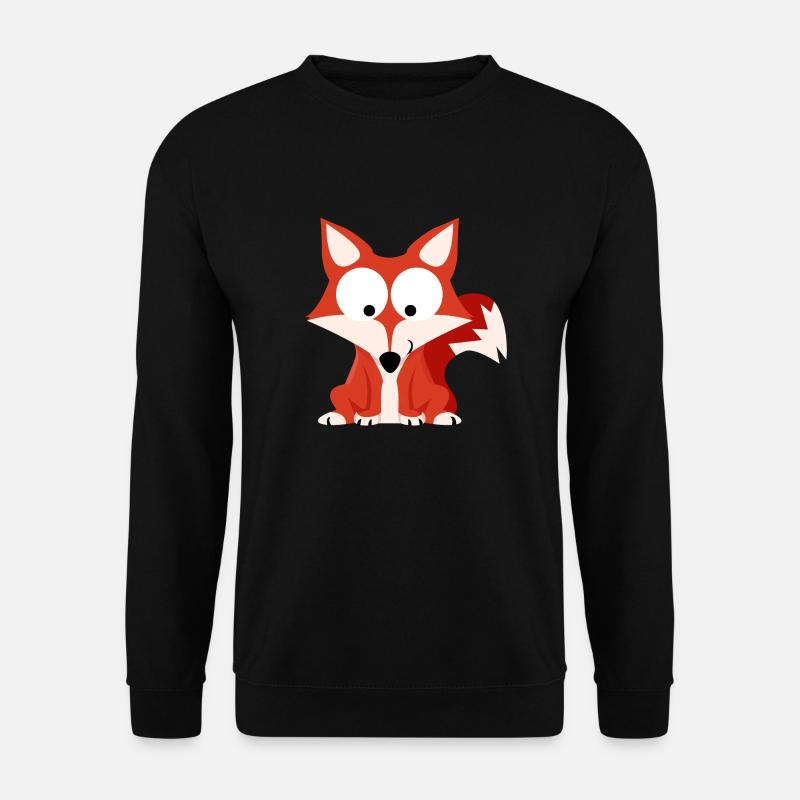 Waldserie II. Fuchs - Unisex Pullover - Schwarz