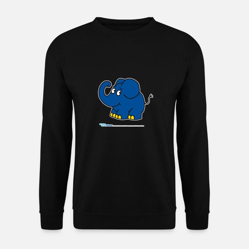 L’éléphant - Debout - Sweat-shirt Unisexe - noir