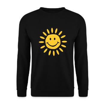 Sonne - Unisex Pullover - Schwarz - Vorne - Alina (178cm) & Michal (187cm)