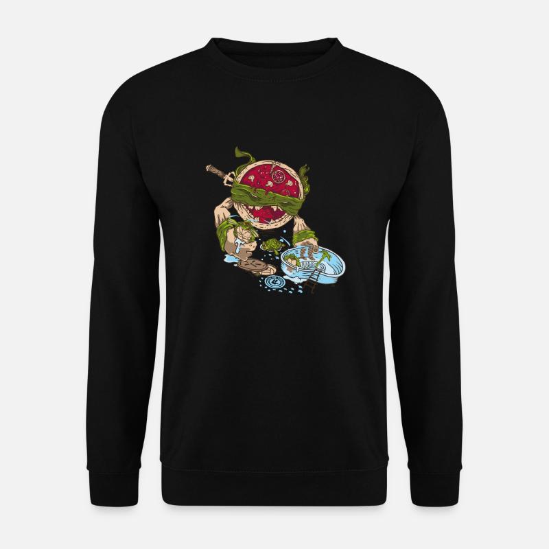 Pizza Ninja - Unisex Pullover - Schwarz