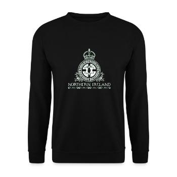 Northern Ireland - Unisex Sweatshirt - black - Front - Alina (178cm) & Michal (187cm)